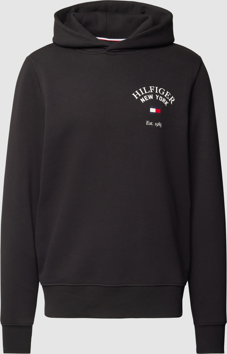 Czarna bluza Tommy Hilfiger z bawełny w młodzieżowym stylu