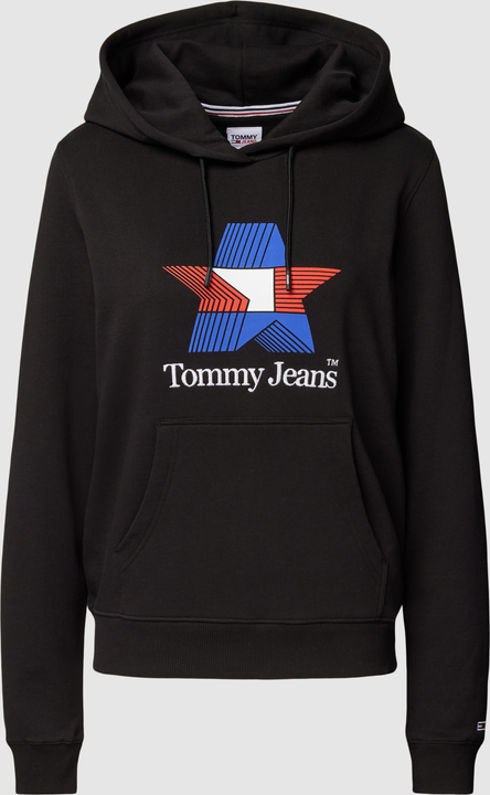 Czarna bluza Tommy Jeans z kapturem