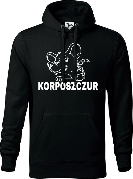 Czarna bluza TopKoszulki.pl w młodzieżowym stylu z bawełny