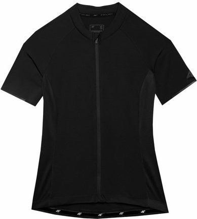 Czarna bluzka 4F w sportowym stylu z krótkim rękawem