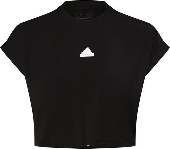 Czarna bluzka Adidas Sportswear w sportowym stylu z krótkim rękawem