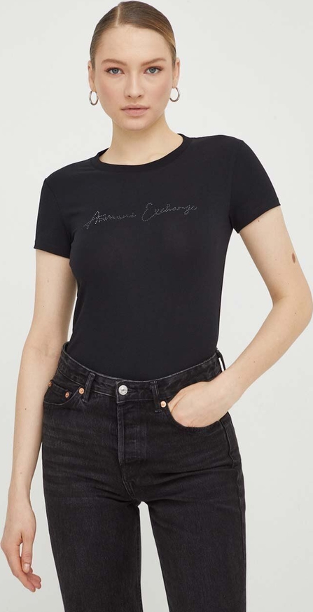 Czarna bluzka Armani Exchange
