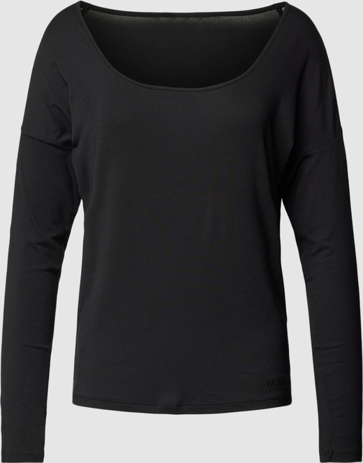 Czarna bluzka Calvin Klein Underwear z okrągłym dekoltem