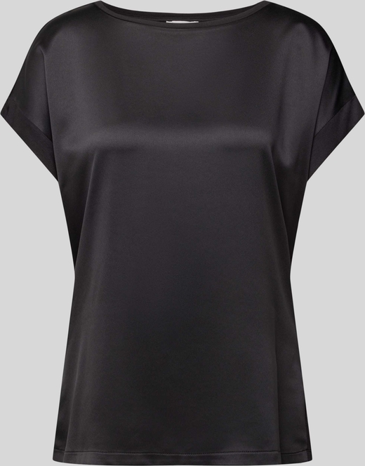 Czarna bluzka Christian Berg Woman z satyny w stylu casual
