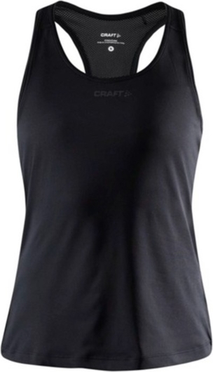 Czarna bluzka Craft w sportowym stylu z okrągłym dekoltem