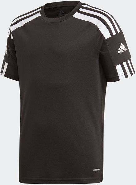 Czarna bluzka dziecięca Adidas z dżerseju