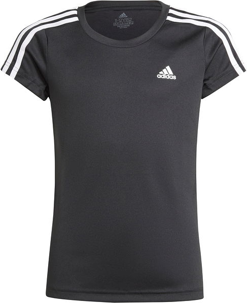 Czarna bluzka dziecięca Adidas z krótkim rękawem