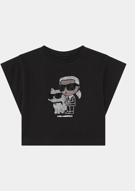 Czarna bluzka dziecięca Karl Lagerfeld