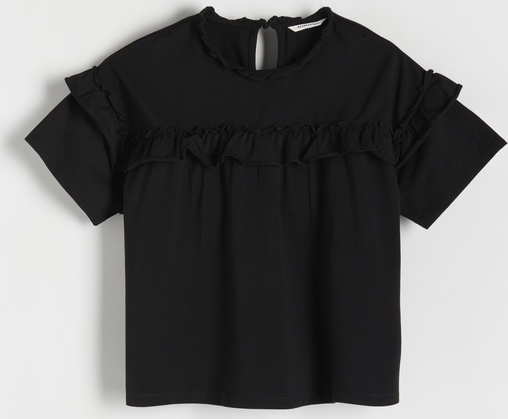 Czarna bluzka dziecięca Reserved dla dziewczynek