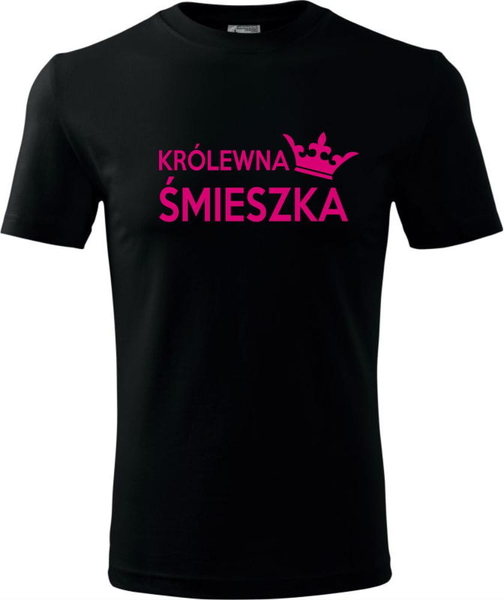 Czarna bluzka dziecięca TopKoszulki.pl dla dziewczynek z bawełny