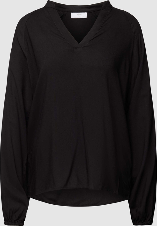 Czarna bluzka Fynch Hatton w stylu casual z długim rękawem