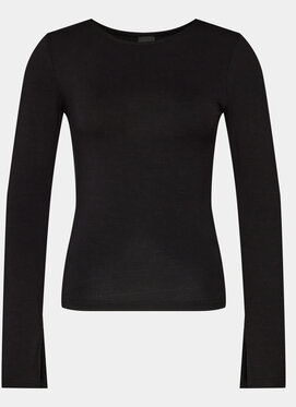 Czarna bluzka Gina Tricot z okrągłym dekoltem