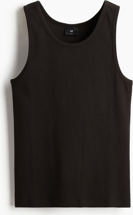 Czarna bluzka H & M z dżerseju w stylu casual