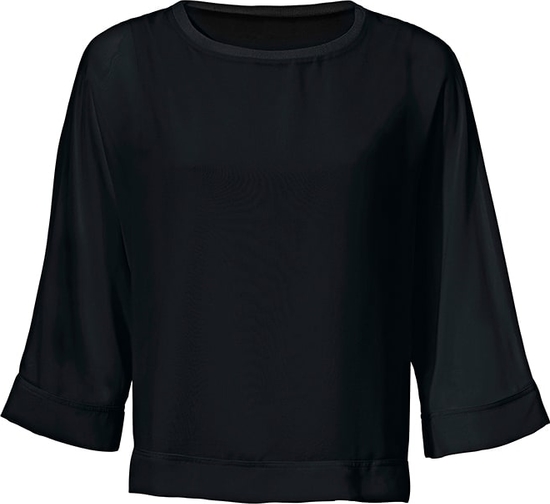 Czarna bluzka Heine w stylu casual z okrągłym dekoltem
