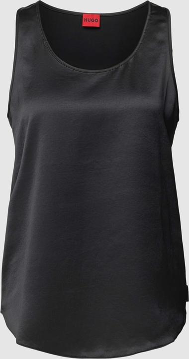 Czarna bluzka Hugo Boss w stylu casual na ramiączkach