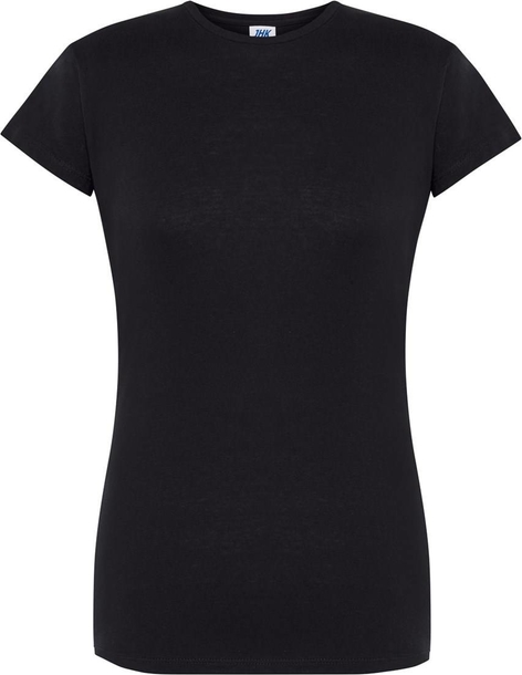 Czarna bluzka JK Collection z krótkim rękawem w stylu casual
