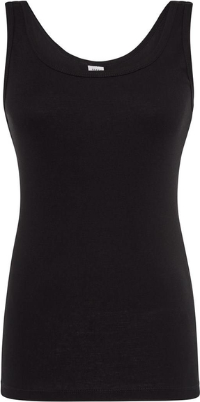 Czarna bluzka JK Collection z okrągłym dekoltem w stylu casual