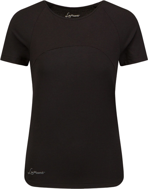 Czarna bluzka Lamunt z okrągłym dekoltem w stylu casual