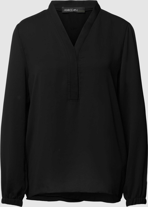 Czarna bluzka Marc Cain z dekoltem w kształcie litery v