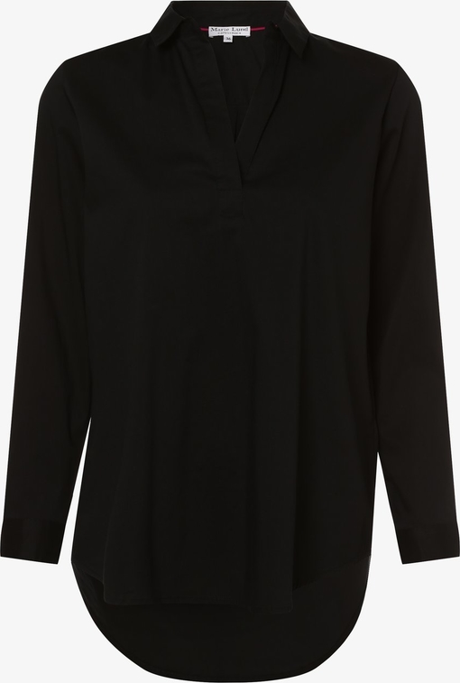 Czarna bluzka Marie Lund z bawełny w stylu casual