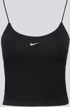 Czarna bluzka Nike na ramiączkach z okrągłym dekoltem w street stylu