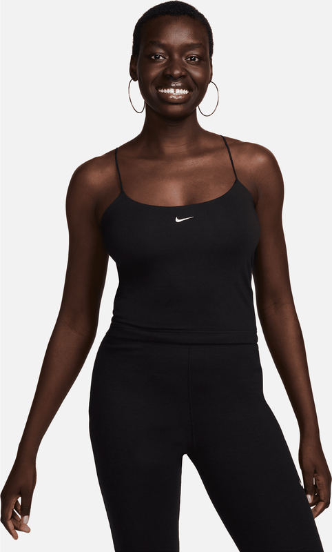 Czarna bluzka Nike w sportowym stylu na ramiączkach