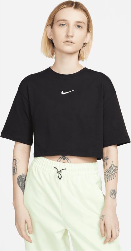 Czarna bluzka Nike z krótkim rękawem