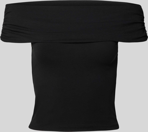 Czarna bluzka Only z okrągłym dekoltem w stylu casual