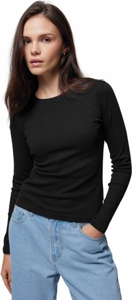 Czarna bluzka Outhorn w stylu casual z bawełny