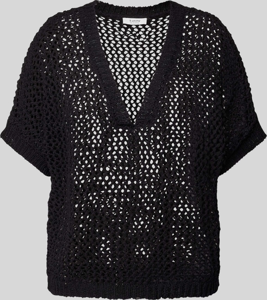 Czarna bluzka Peek&Cloppenburg w stylu casual z bawełny