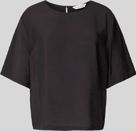 Czarna bluzka Peek&Cloppenburg w stylu casual z okrągłym dekoltem