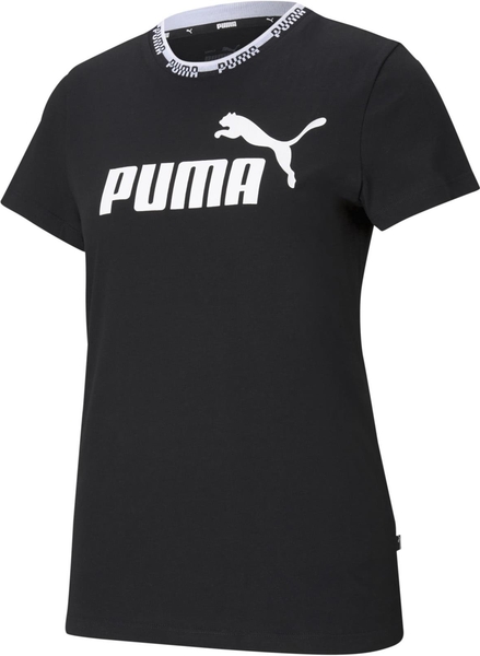Czarna bluzka Puma z krótkim rękawem