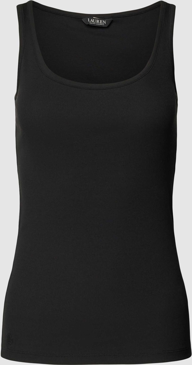 Czarna bluzka Ralph Lauren z bawełny na ramiączkach