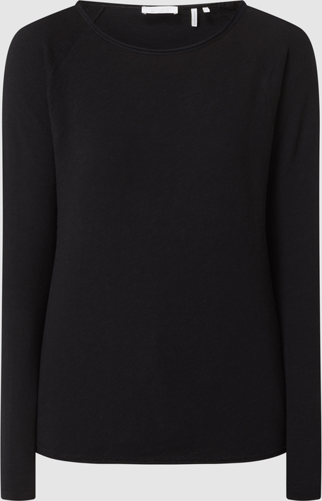 Czarna bluzka Rich & Royal z długim rękawem w stylu casual