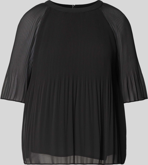 Czarna bluzka S.Oliver Black Label z okrągłym dekoltem w stylu casual