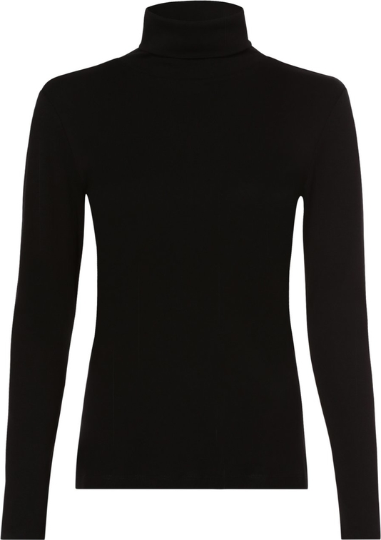 Czarna bluzka S.Oliver z długim rękawem z bawełny