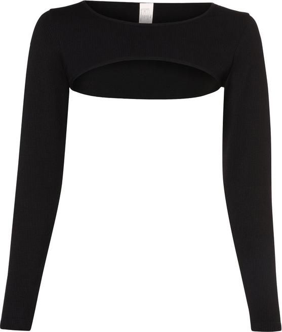 Czarna bluzka Sloggi z długim rękawem w stylu casual
