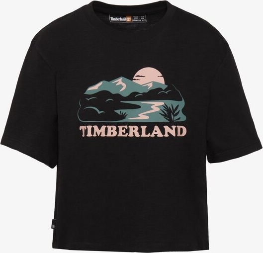 Czarna bluzka Timberland z krótkim rękawem