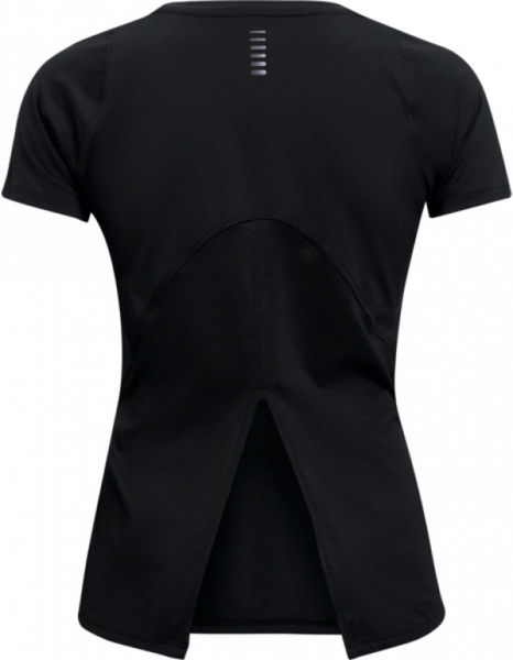 Czarna bluzka Under Armour w sportowym stylu z krótkim rękawem