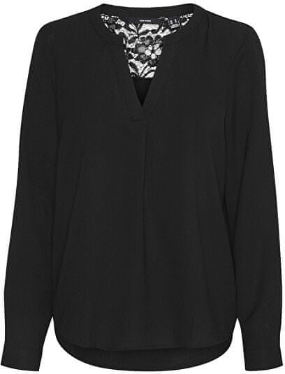 Czarna bluzka Vero Moda z dekoltem w kształcie litery v