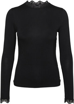Czarna bluzka Vero Moda z długim rękawem