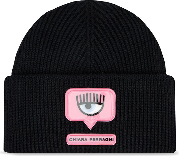 Czarna czapka Chiara Ferragni