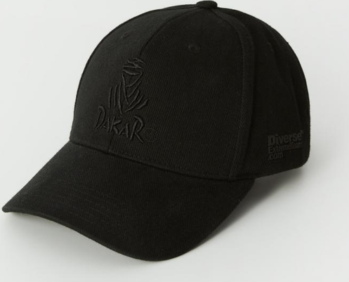 Czarna czapka diversesystem z nadrukiem