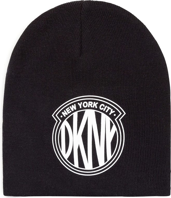 Czarna czapka DKNY