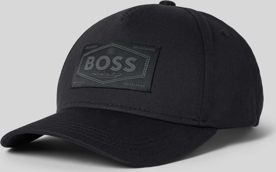 Czarna czapka Hugo Boss