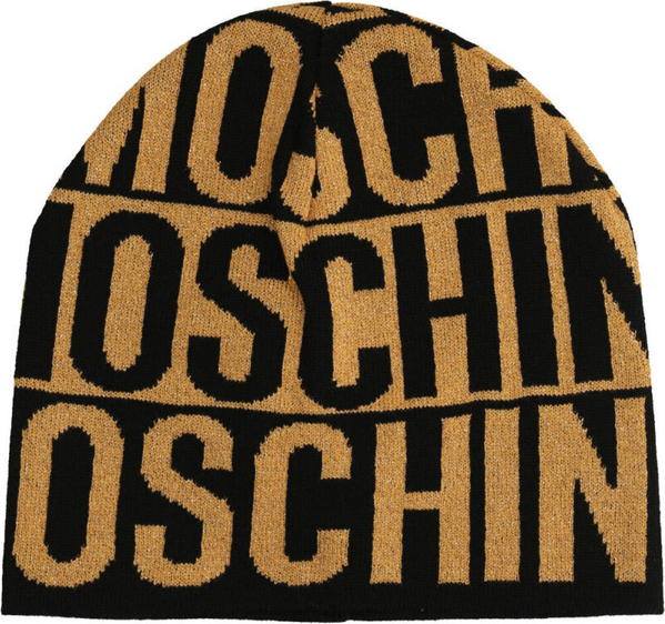 Czarna czapka Moschino