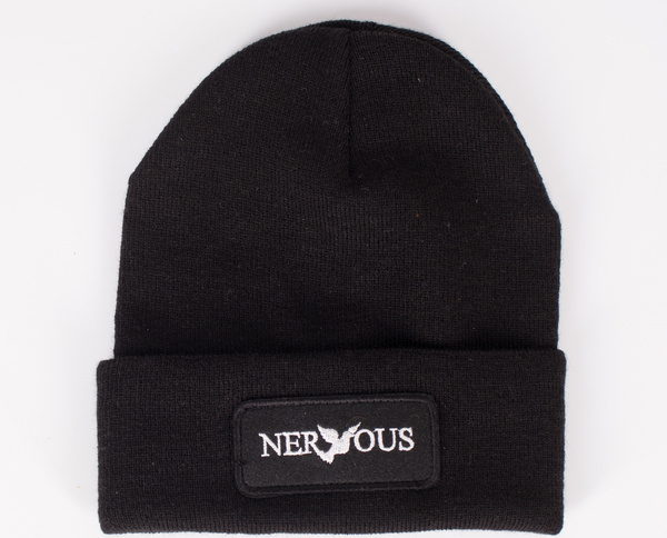 Czarna czapka Nervous