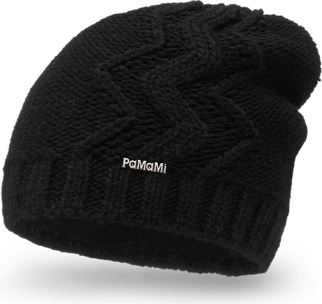 Czarna czapka PaMaMi