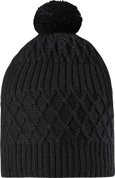 Czarna czapka Reima z wełny