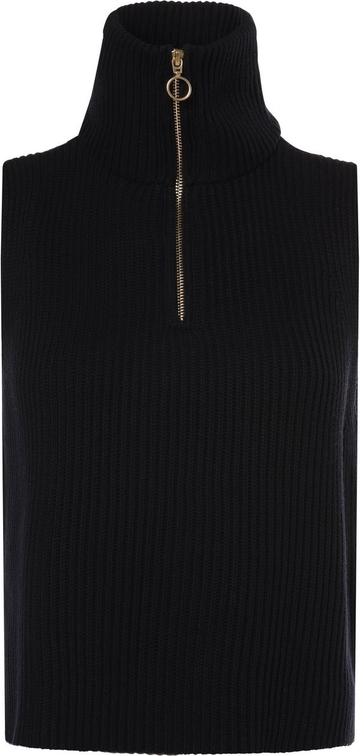 Czarna kamizelka Marie Lund w stylu casual z bawełny
